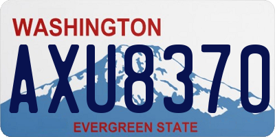 WA license plate AXU8370