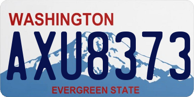WA license plate AXU8373
