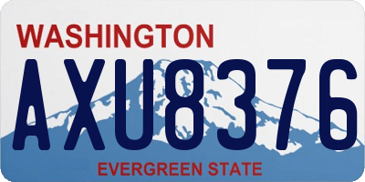 WA license plate AXU8376