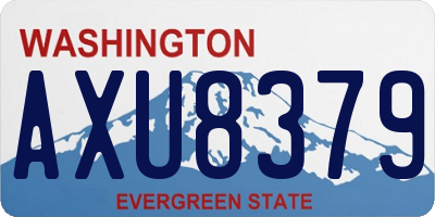 WA license plate AXU8379