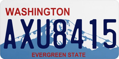 WA license plate AXU8415