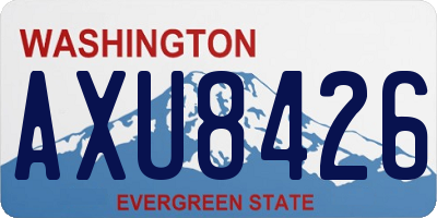 WA license plate AXU8426
