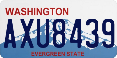 WA license plate AXU8439