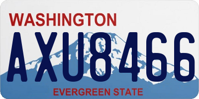 WA license plate AXU8466