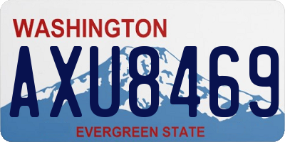 WA license plate AXU8469