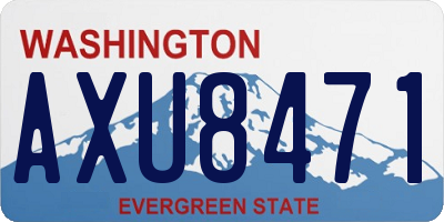 WA license plate AXU8471