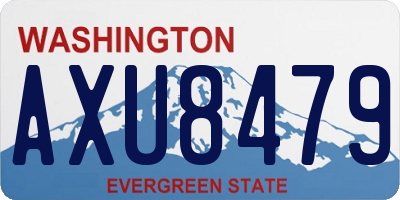 WA license plate AXU8479