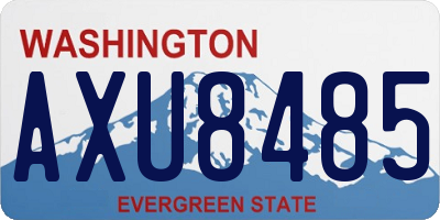 WA license plate AXU8485