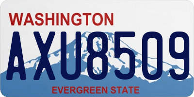 WA license plate AXU8509