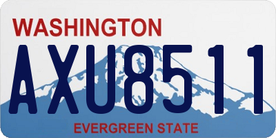 WA license plate AXU8511
