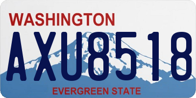 WA license plate AXU8518