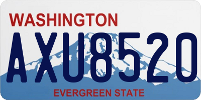 WA license plate AXU8520