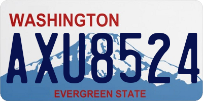 WA license plate AXU8524