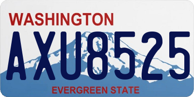 WA license plate AXU8525
