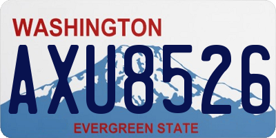 WA license plate AXU8526