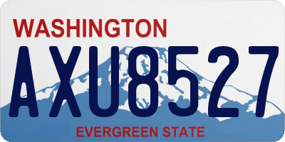 WA license plate AXU8527