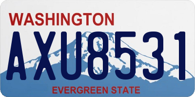 WA license plate AXU8531