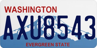 WA license plate AXU8543