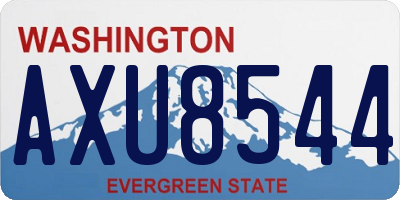 WA license plate AXU8544