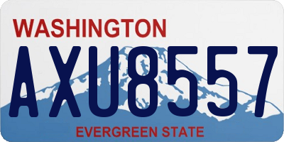 WA license plate AXU8557