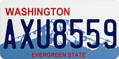 WA license plate AXU8559