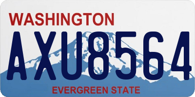 WA license plate AXU8564