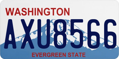 WA license plate AXU8566