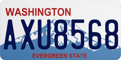 WA license plate AXU8568