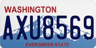 WA license plate AXU8569