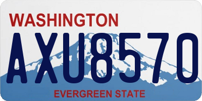 WA license plate AXU8570