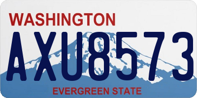WA license plate AXU8573