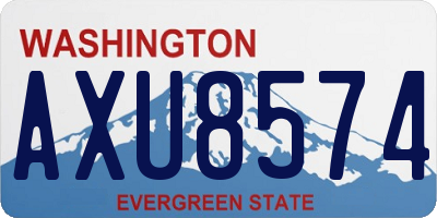 WA license plate AXU8574