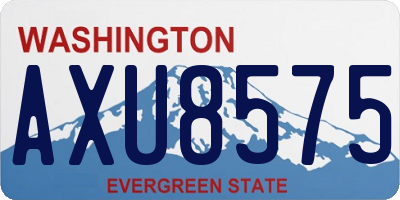 WA license plate AXU8575
