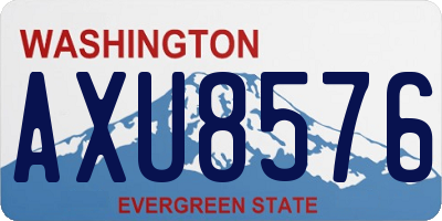 WA license plate AXU8576