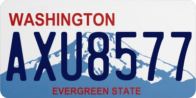 WA license plate AXU8577