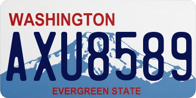 WA license plate AXU8589
