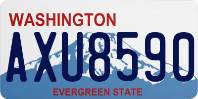 WA license plate AXU8590