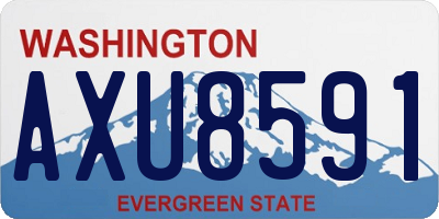 WA license plate AXU8591