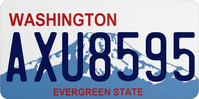 WA license plate AXU8595