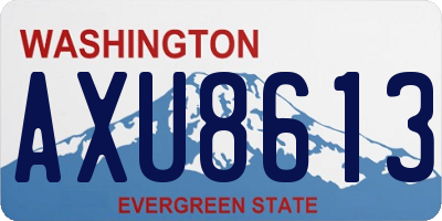 WA license plate AXU8613
