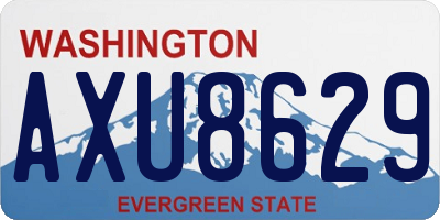 WA license plate AXU8629