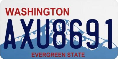 WA license plate AXU8691