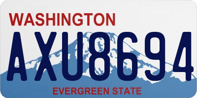 WA license plate AXU8694