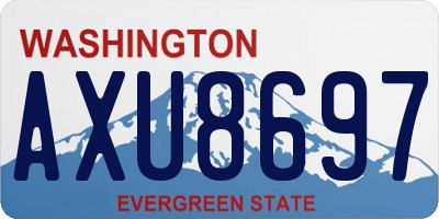 WA license plate AXU8697