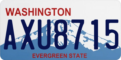 WA license plate AXU8715