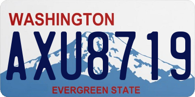 WA license plate AXU8719