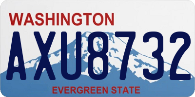 WA license plate AXU8732