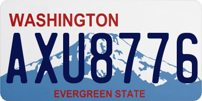 WA license plate AXU8776