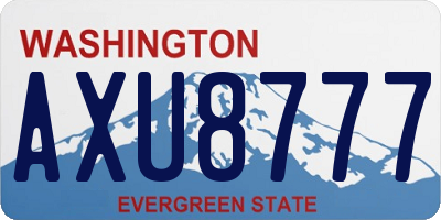 WA license plate AXU8777