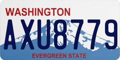 WA license plate AXU8779